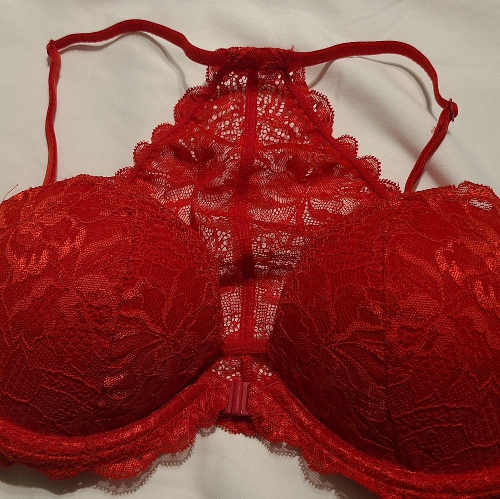 Pink bra